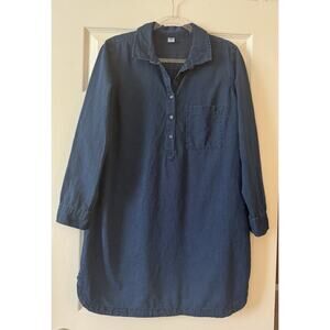 Alya Womens Midi Dress 3/4 Sleeve Blue Size L